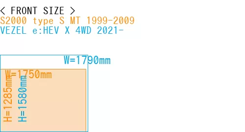 #S2000 type S MT 1999-2009 + VEZEL e:HEV X 4WD 2021-